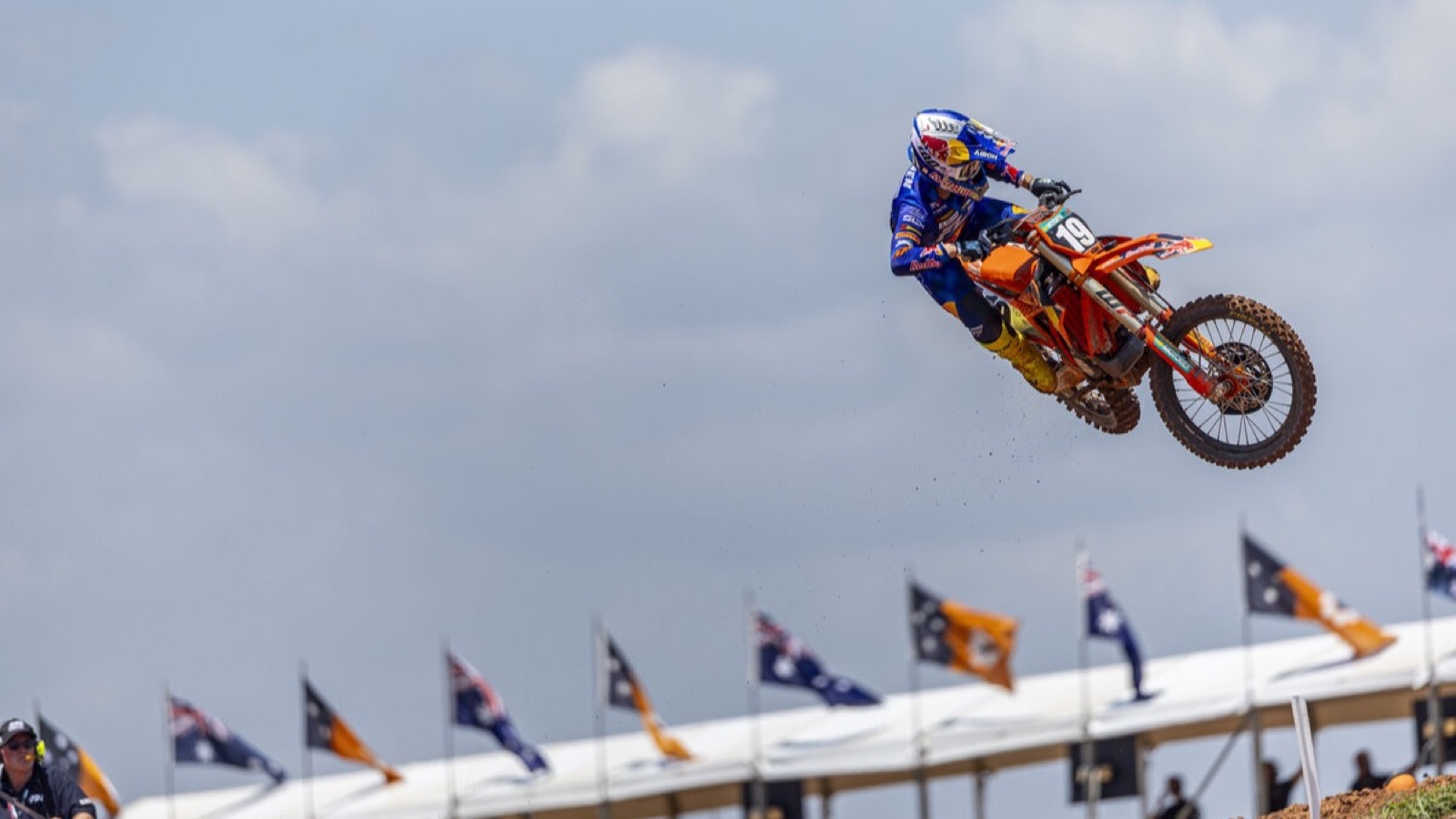 Sacha Coenen na motocykli KTM 250 SX-F počas Grand Prix Austrálie