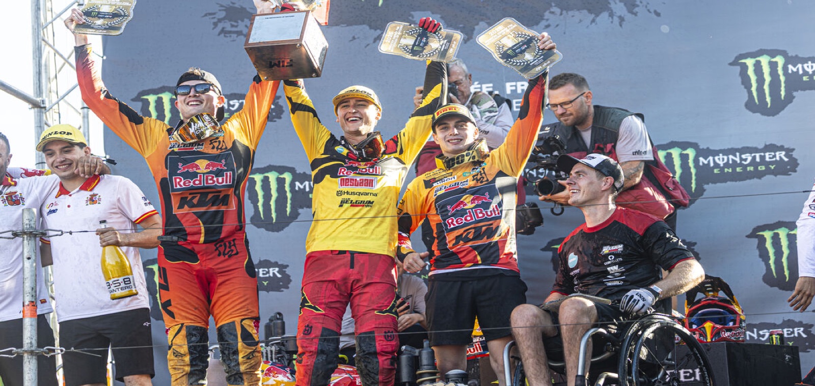 Víťazný tím Belgicka na Motocross of Nations 2026